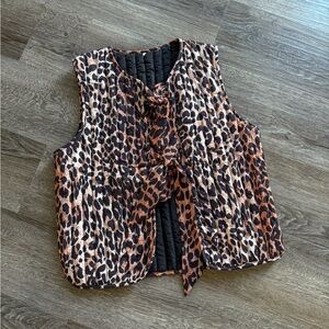 Leopard Print Vest